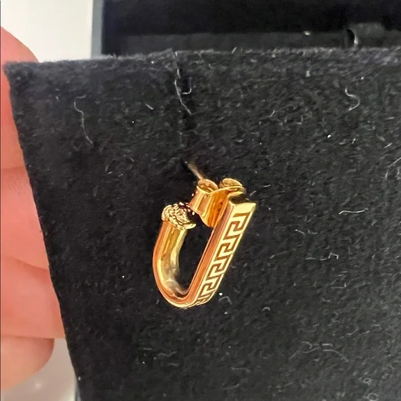 Versace Gold Medusa Earrings - Picture 6 of 9